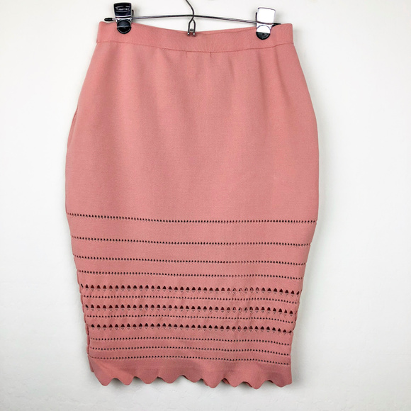 H&M Light Pink Bandage Pencil Skirt with Cutouts - Picture 4 of 5
